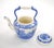 Italian Oversized Italian Blue and White Porcelain Tea or Coffee Pot For Sale - Image 3 of 14