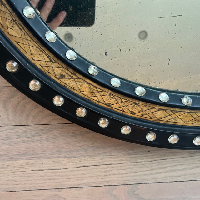 Ebony Antique Ebony and Gilt George III Irish Mirror For Sale - Image 8 of 8