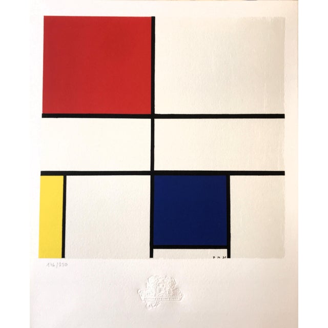 After Piet Mondrian, Composition C (No. III), 1935, Lithograph For Sale