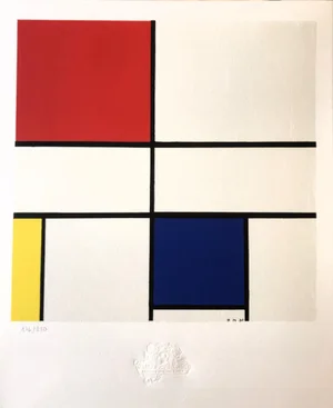 After Piet Mondrian, Composition C (No. III), 1935, Lithograph