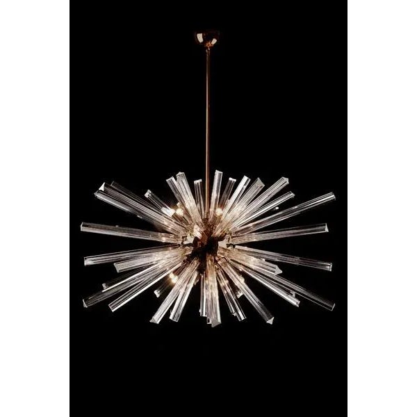 Contemporary Sput Rectangular Chandelier in Patinated Finish For Sale - Image 3 of 3