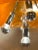 Mid-Century Modern Mid-Century Modern Space Age Orange Sphere Pendant Lamp attributed to Raak Amsterdam For Sale - Image 3 of 12