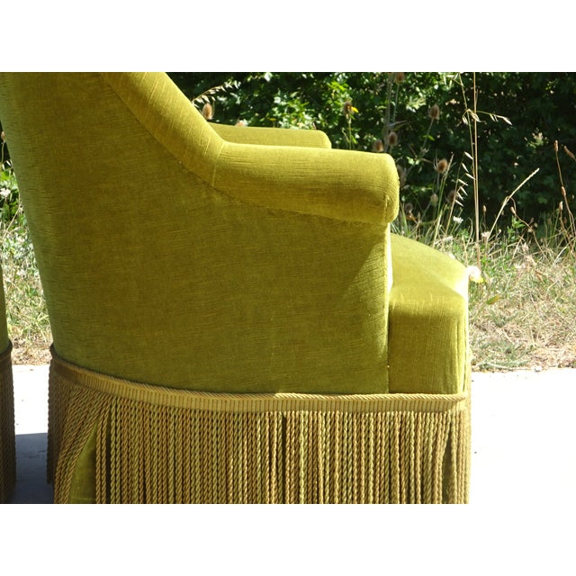 Green Velvet Toad Armchairs, 1950s, Set of 2 For Sale - Image 15 of 18