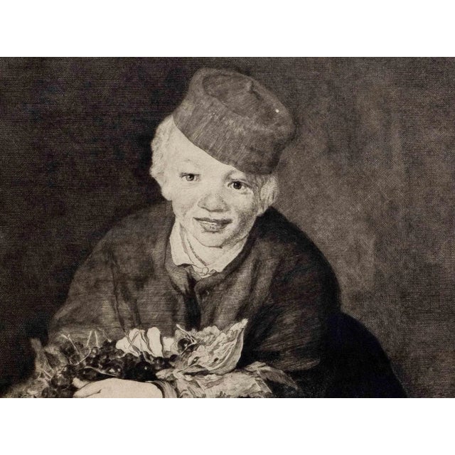 H. Berengier After Manet, Boy with Cherries, Etching, Early 20th Century For Sale - Image 3 of 5