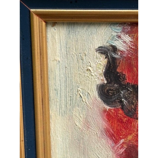 Jean Gabriel Domergue, Portrait Composition, 1890s, Oil Painting on Panel, Framed For Sale - Image 5 of 9