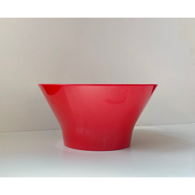 Vintage Red Melamine Bowl and Pitcher by Henning Koppel for T. Ørskov, 1970s, Set of 2 For Sale - Image 6 of 9