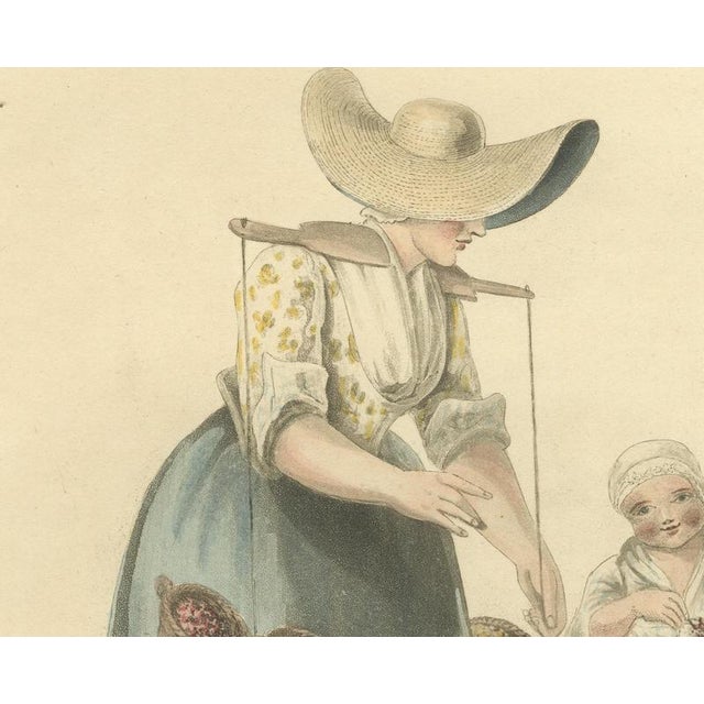 After Miss Semple, Woman and Children of Amsterdam, 1817, Engraving For Sale - Image 4 of 9