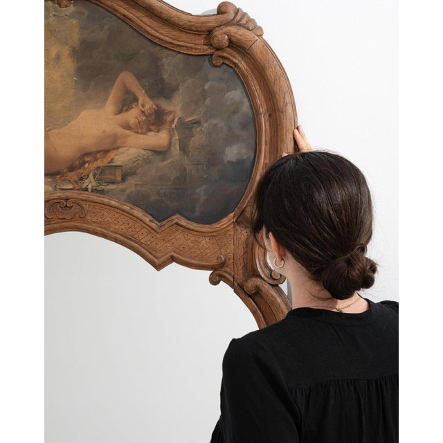 French 19th Century France Louis XV Gold Wood Full-length & Floor Mirrors For Sale - Image 3 of 10