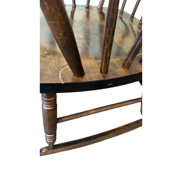 Mid 20th Century S. Bent and Brothers Hitchcock Style Rocker For Sale - Image 10 of 12