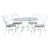 Vintage Patio Table and 4 Chairs Set For Sale