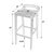 Traditional Luna 30 in. Seat Height Wood and Jute Woven Low Back Bar Stool, Brown For Sale - Image 3 of 9