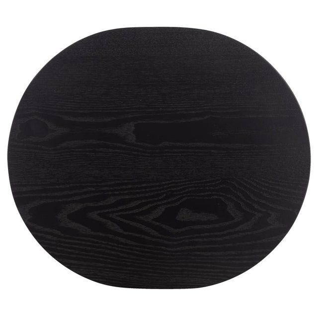 Ekon Round End Table in Black For Sale In Philadelphia - Image 6 of 9