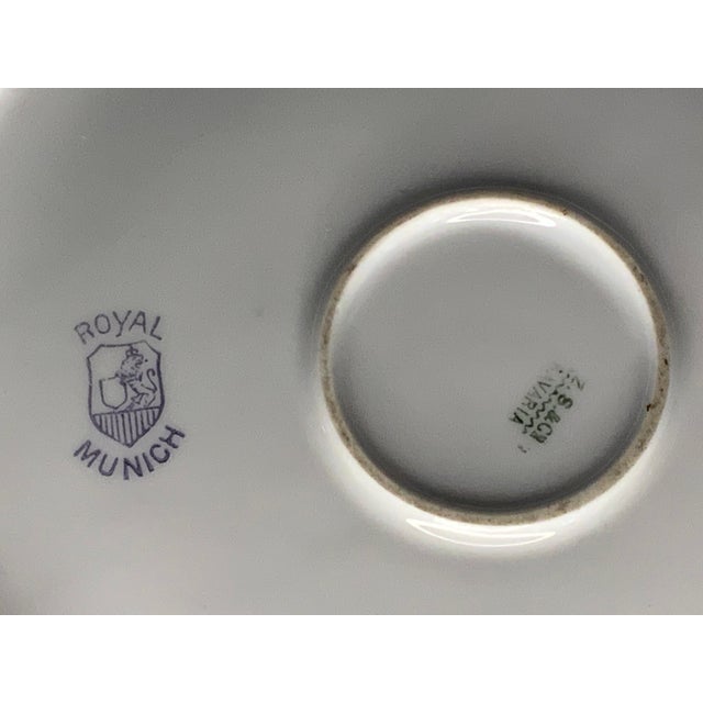White Art Nouveau Royal Munich Lidded Bowl: Bavaria Z.S.&Co. Floral Rose Design For Sale - Image 8 of 10