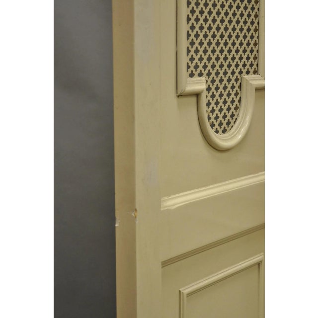 Vintage LRG Hollywood Regency 92" Tall 6 Panel Bone Lacquer Room Divider Screen For Sale - Image 16 of 18