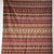 Boho Chic Large Indian White Rug with Red, Yellow and White Stripes and Geometric Friezes, Base, 1980s For Sale - Image 3 of 18
