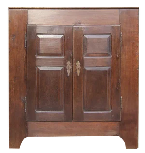 Rustic Primitive Oak Cupboard, 1800s
