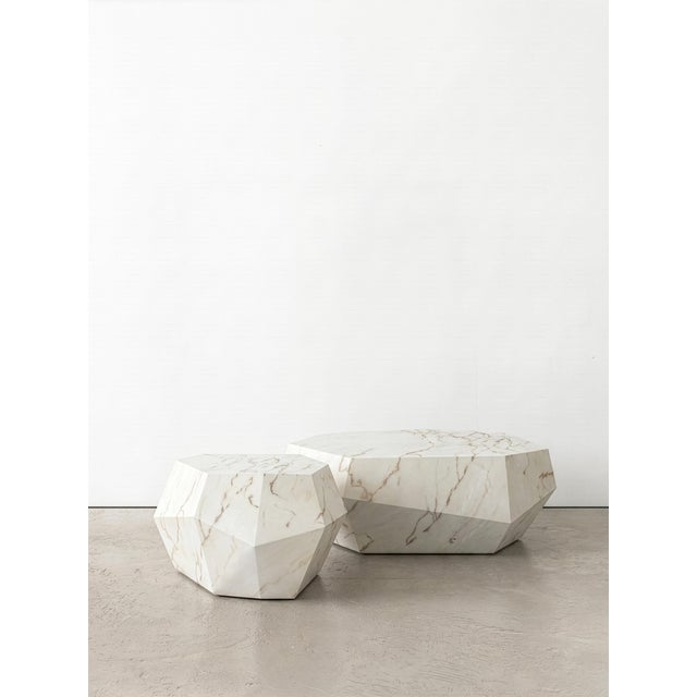 Contemporary Three Rocks Medium Coffee Table in Estremoz Marble from Insidherland For Sale - Image 3 of 4