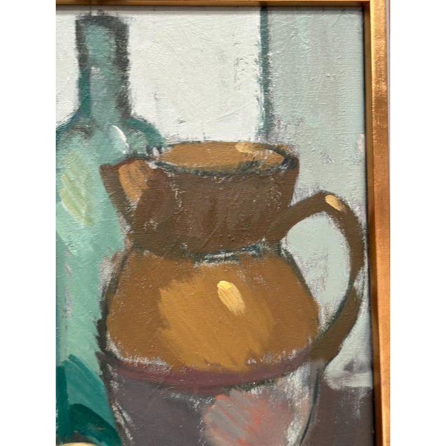 Bengt Hillgrund, Jug and Fruit, Oil on Canvas, Framed For Sale - Image 11 of 18