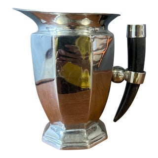 Vintage Chrome Horn Pitchers For Sale