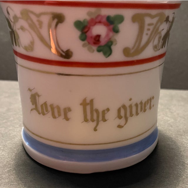 Late 19th Century Late 19th Century Victorian Love the Giver Cup For Sale - Image 5 of 7
