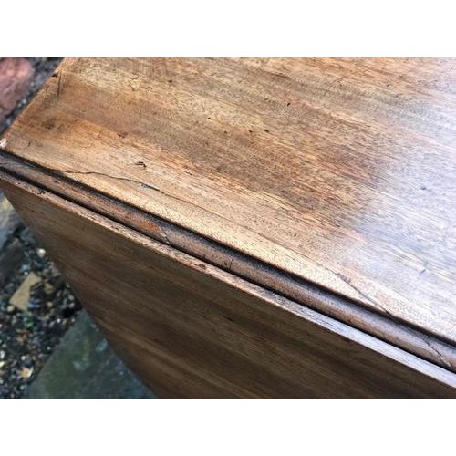 Brown Regency Sofa Table in Cuban Mahogany with Inlay For Sale - Image 8 of 14