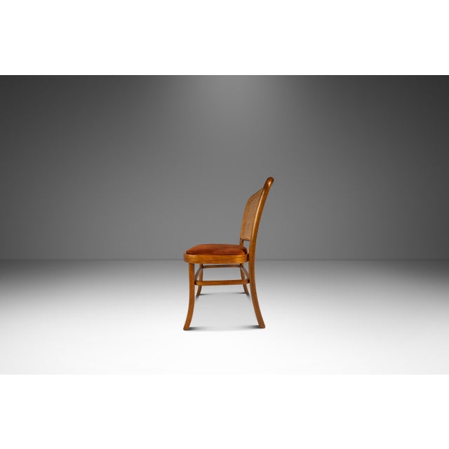 Mid-Century Modern Set of Four (4) Bentwood Model 811 Styled Dining Chairs in the Manner of Josef Frank & Josef Hoffmann for Stendig, Usa, C. 1970s For Sale - Image 3 of 17