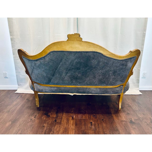 19th Century Italian Louis XV Rococo Style Salon Sofa For Sale In Dallas - Image 6 of 12
