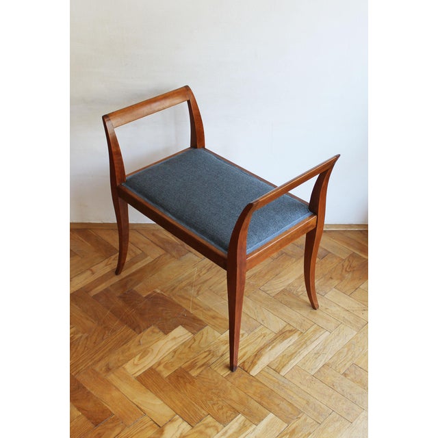 Art Deco Sculptural Tabouret with Curved Arms, 1920s For Sale - Image 4 of 13