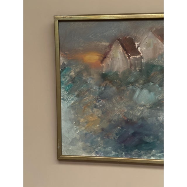 Kai Nielsen, Afton, 1960s, Oil Painting on Panel, Framed For Sale - Image 12 of 18