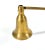 English Vintage Brass Candle Snuffer & Glass Match Striker Set - Hollywood Regency Fireplace Decor For Sale - Image 3 of 8