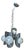 Vintage Space Age Chandelier in Chromed Iron, 1970s For Sale