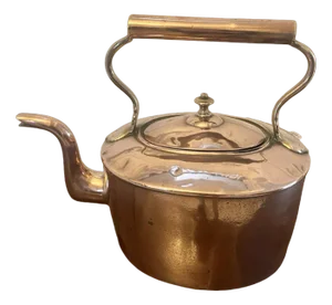 Large George III Oval Shaped Copper Kettle, 1800s