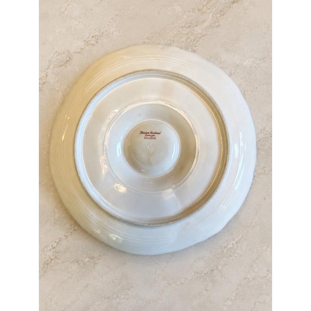 French Antique Theodore Haviland Limoges Porcelain Oyster Plate For Sale - Image 3 of 4