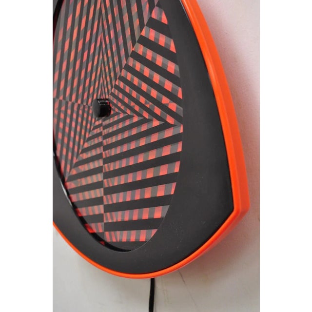 Red Vintage 1996 Rabbit Tanaka Lumaseries CyberSpace Red Kinetic Wall Art Sculpture For Sale - Image 8 of 12