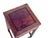 Brown Vintage Oriental Simple Geometric Apron Square Brown Side Table For Sale - Image 8 of 8