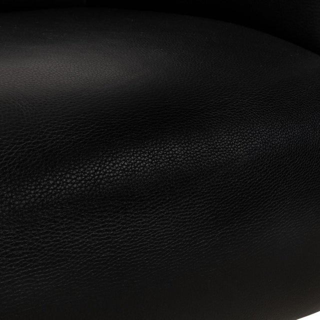 Modern Model 6300 Armchair in Black Leather from Rolf Benz For Sale - Image 3 of 13