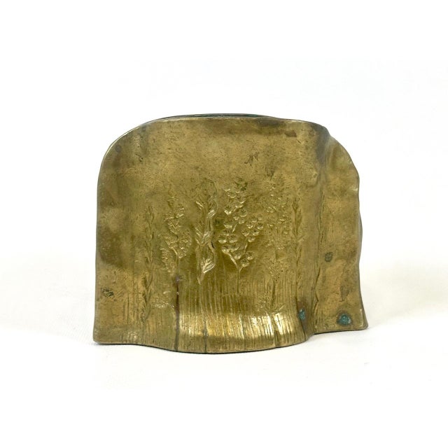 Vintage Handmade Bronze Vase by Dhorotea Dietz, 1960s For Sale - Image 13 of 18