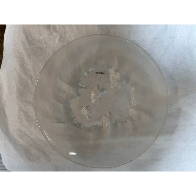 Late 20th Century Hoya Snow Lake Iceberg Crystal Plate For Sale - Image 5 of 12