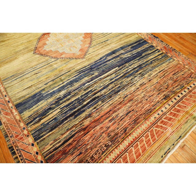 Wild Quirky Room Size Turkish Rug, Mid-20th Century - 8' x 12'1" For Sale In New York - Image 6 of 6