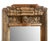 Stunning antique carved wood doorway from India repurposed into a one of a kind large mirror frame. Scrolling botanical...