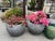 Modern Vintage Black Carved Marble Bowl / Planter For Sale - Image 3 of 4