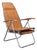Vintage Italian Folding Lounge Chair in Leatherette, 1970s For Sale