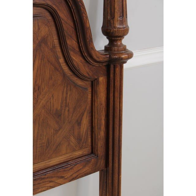Thomasville Oak Grand Classic King Size Headboard For Sale - Image 12 of 16