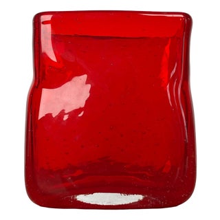Mid-Century Modern Scandinavian Glass Vase, 1960s For Sale
