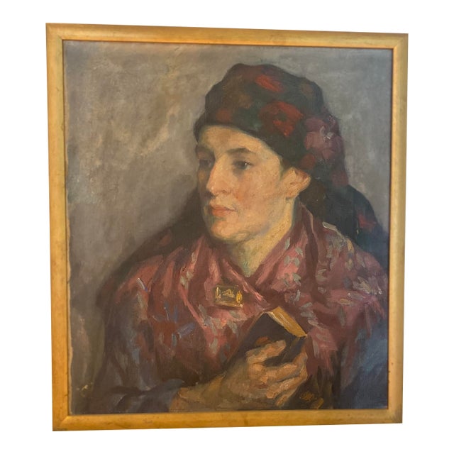 Museum Quality Vintage Portrait Painting Taras Shevchenko For Sale