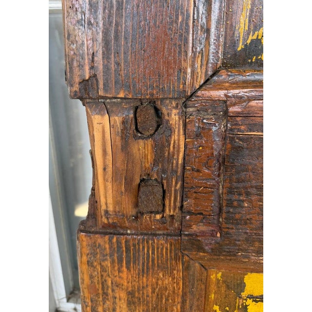 18Thc Original Painted Door From New England For Sale - Image 14 of 14