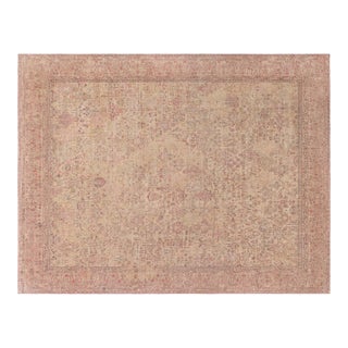 Authentic Persian Kirman Hand Knotted Wool Rug For Sale