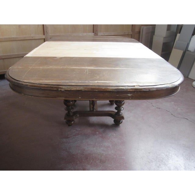 Wood Extendable French Dining Table, 1920s For Sale - Image 7 of 14