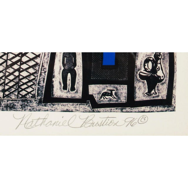 Blue Nathaniel Bustion, Dogon Mask, 1996 For Sale - Image 8 of 12