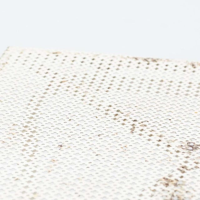 White Folding Garden Table attributed to Mathieu Matégot, 1950s For Sale - Image 8 of 18